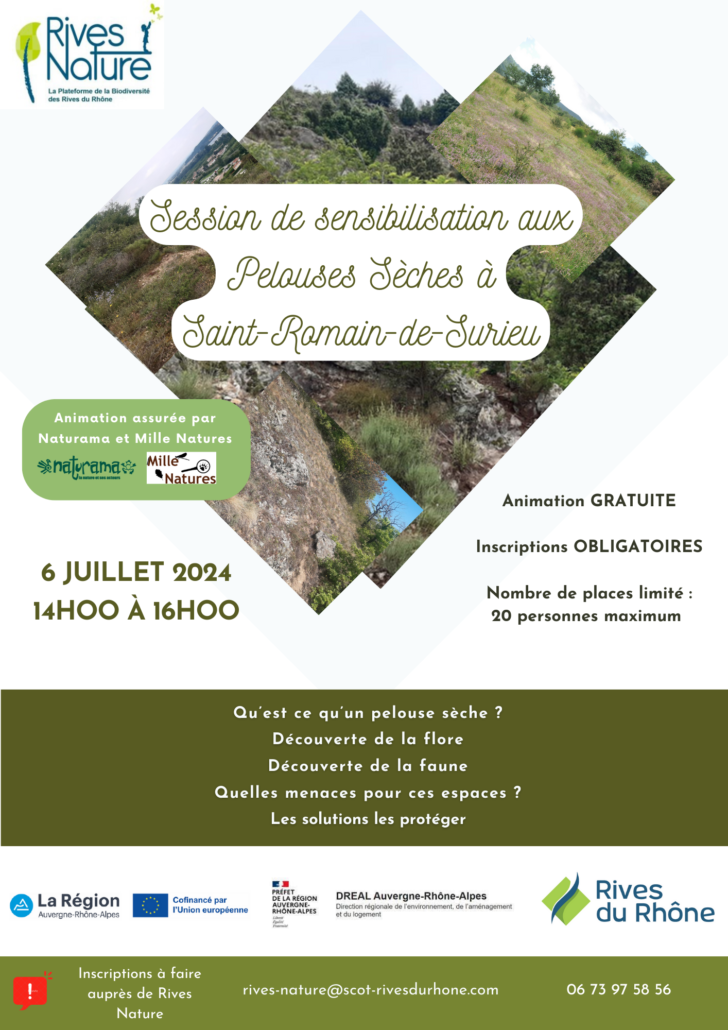 Affiche Pelouses Sèches Saint Romain de Surieu
