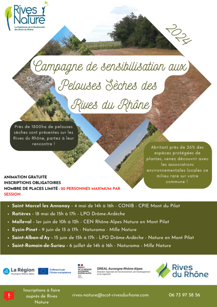 Programme Campagne 2024 Pelouses sèches Rives du Rhône